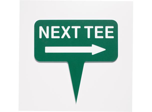 5" x 10" Double-Sided Green Line Sign Next Tee (With One Way Arrow) SG08726